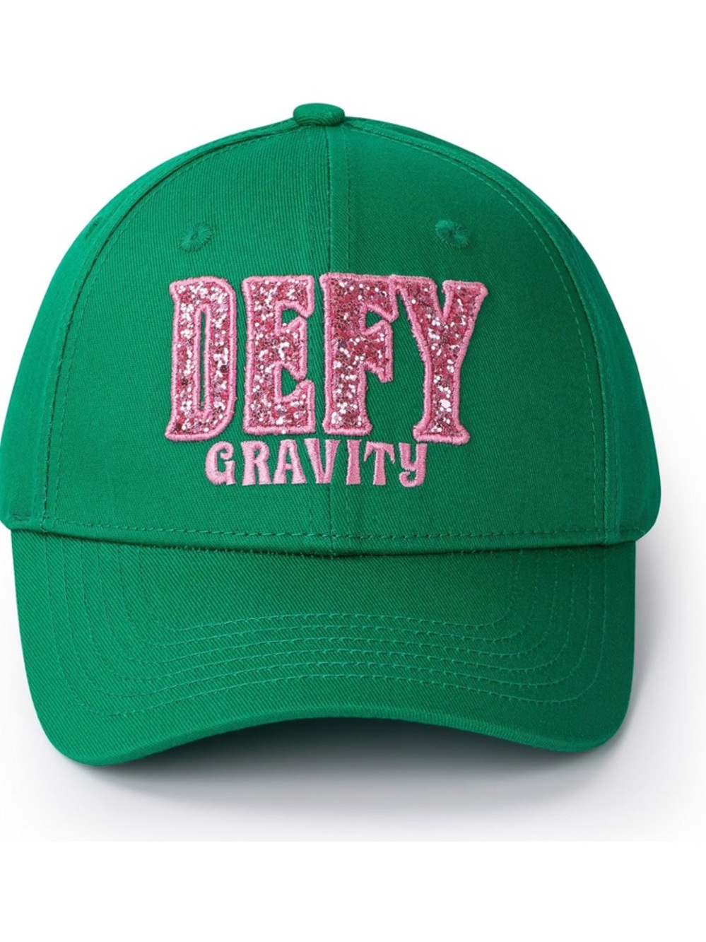 Green 'DEFY GRAVITY' Embroidered Cap… (1) Pink…(4) Hats Total $60